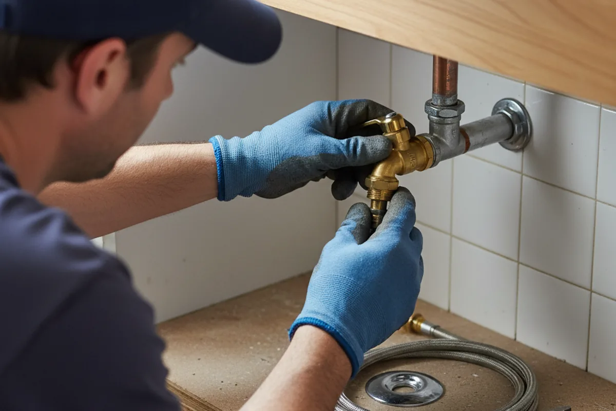 Shutoff valve and fitting work during Emergency Plumbing in Bodfish